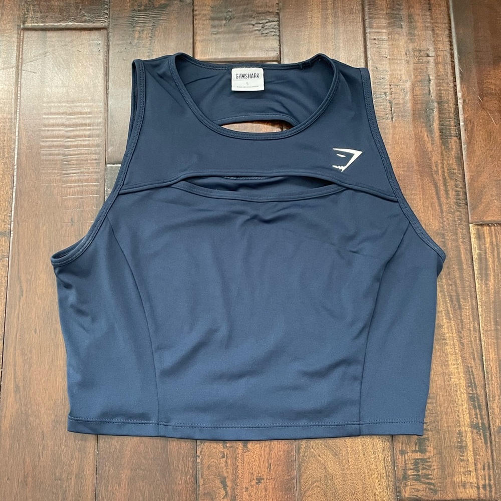 Gymshark Navy Blue Workout top